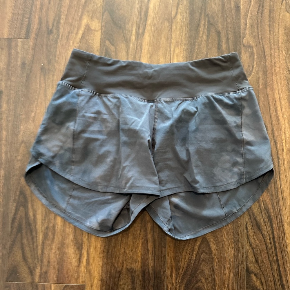 Lululemon Gray Speed Up Lined Shorts